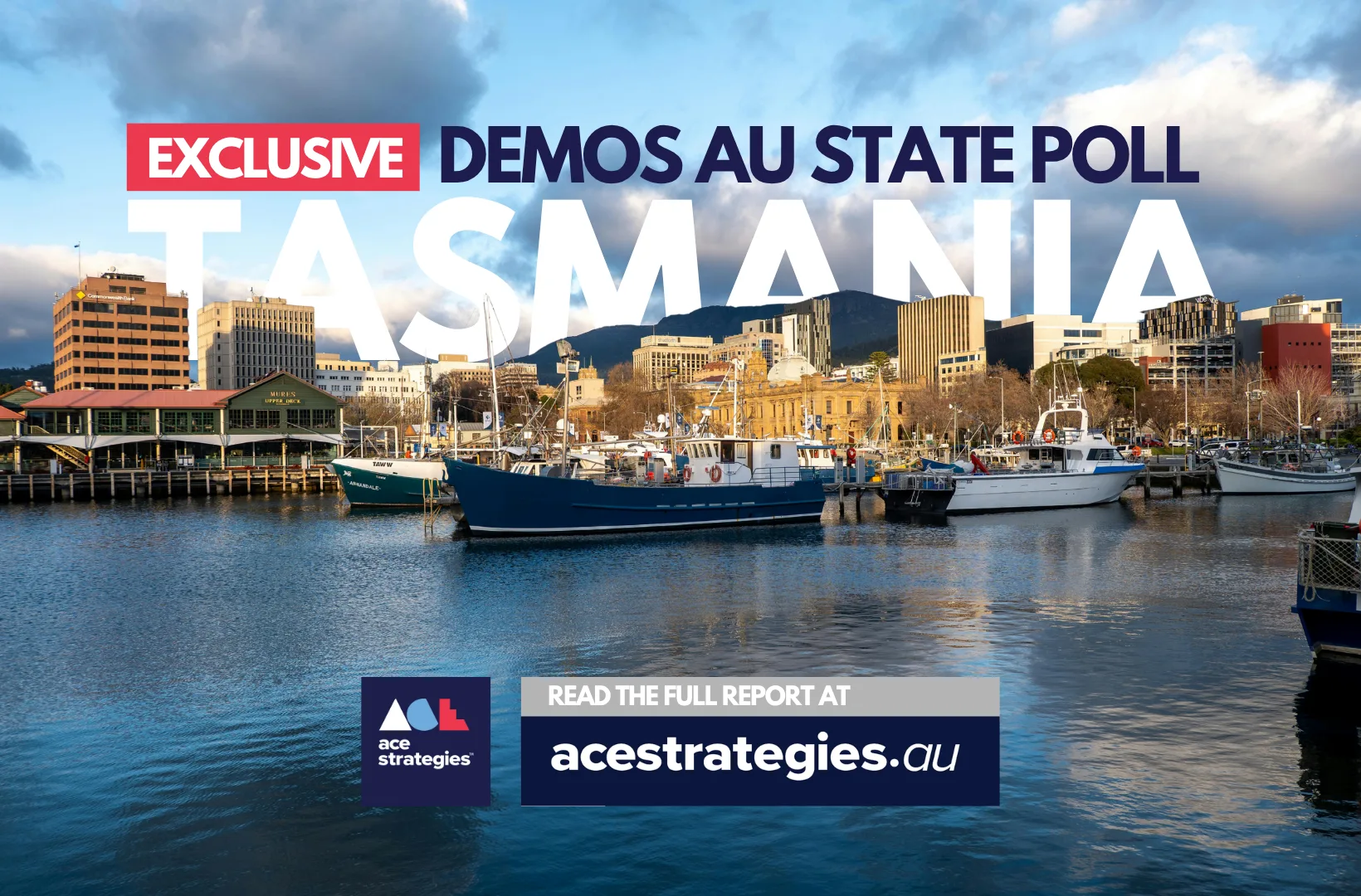 Ace Strategies exclusive DemosAU State Poll — Tasmania, Hobart waterfront