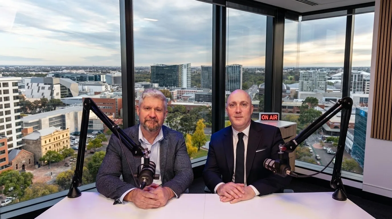 Matt Neagle and Grant Law, managing directors of Ace Strategies and Grant Law Public Relations, announcing their strategic partnership
