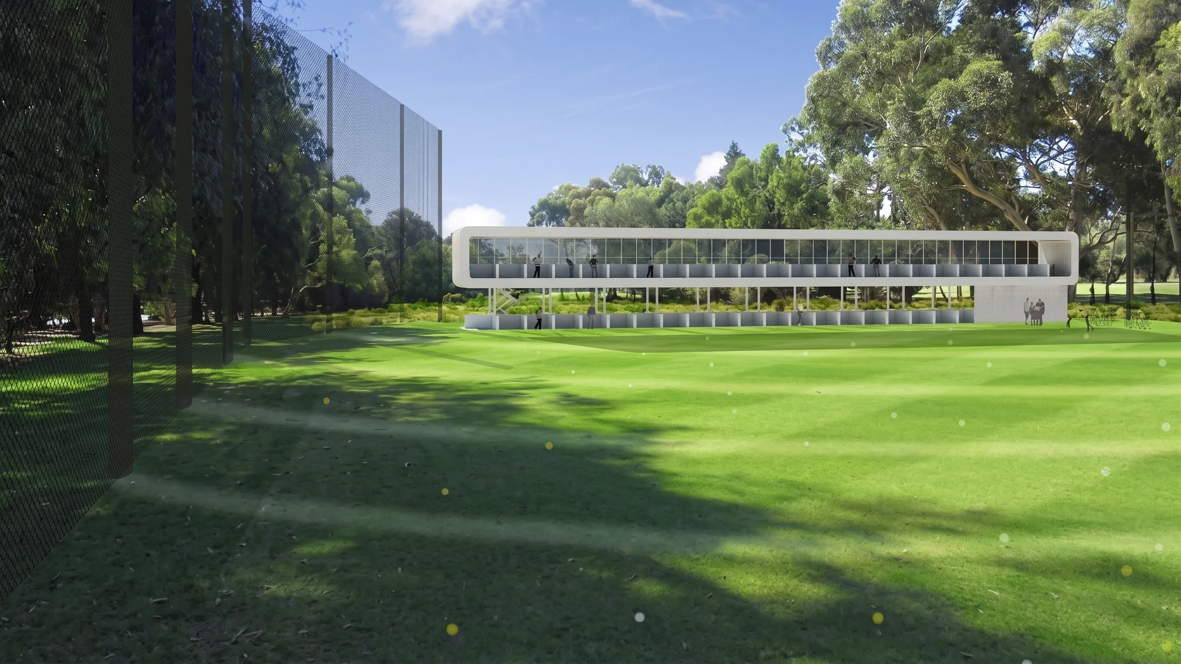 Architectural render of the proposed new North Adelaide Golf Club facilities
